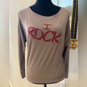 Wear Luv I Rock And So Do You two sided Tee Size M